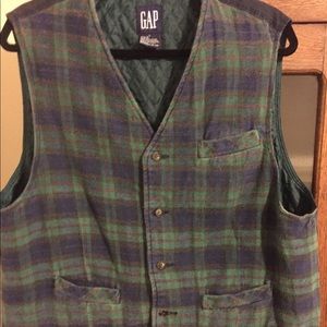 Men’s The Gap plaid vest